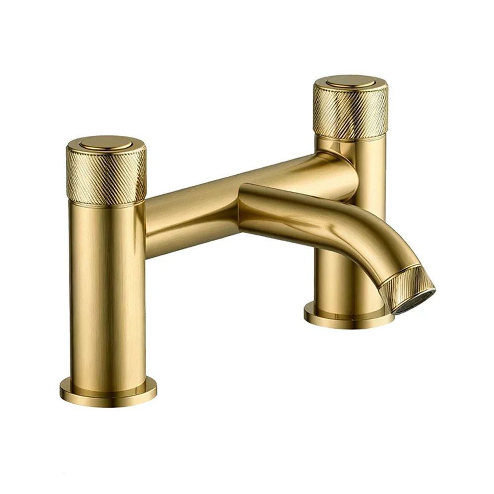 Gio Halo Brushed Brass Bath Filler