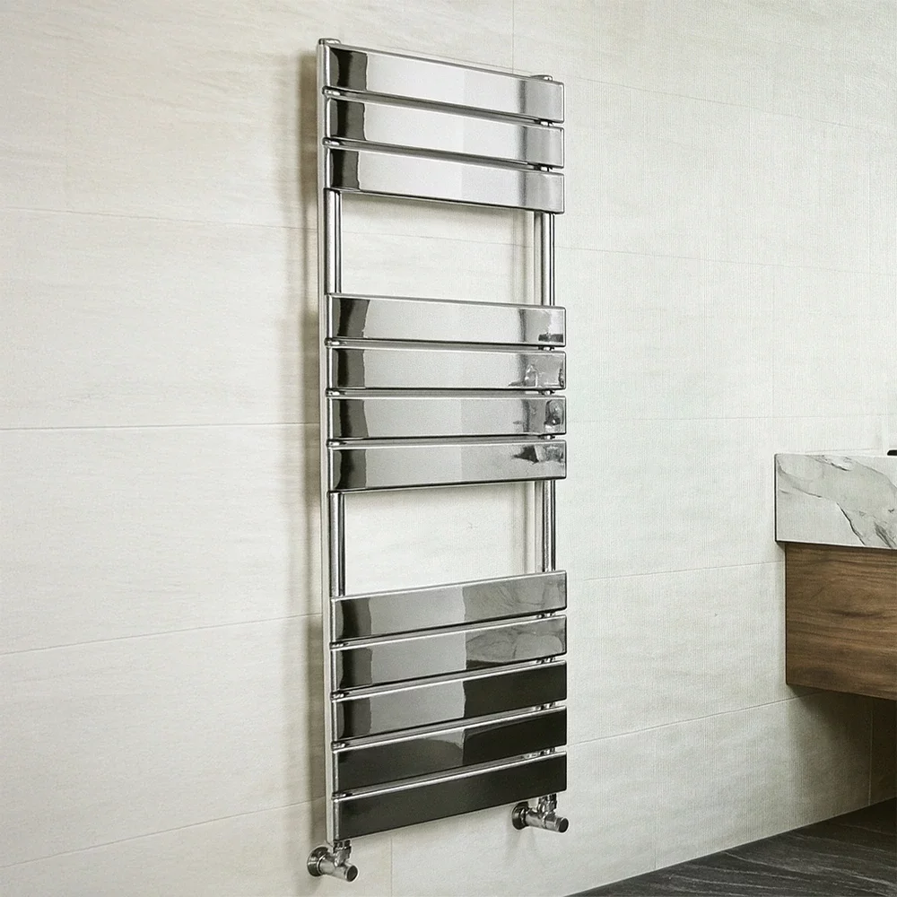 Gio Nova Chrome Bathroom Towel Radiator 800 x 500mm