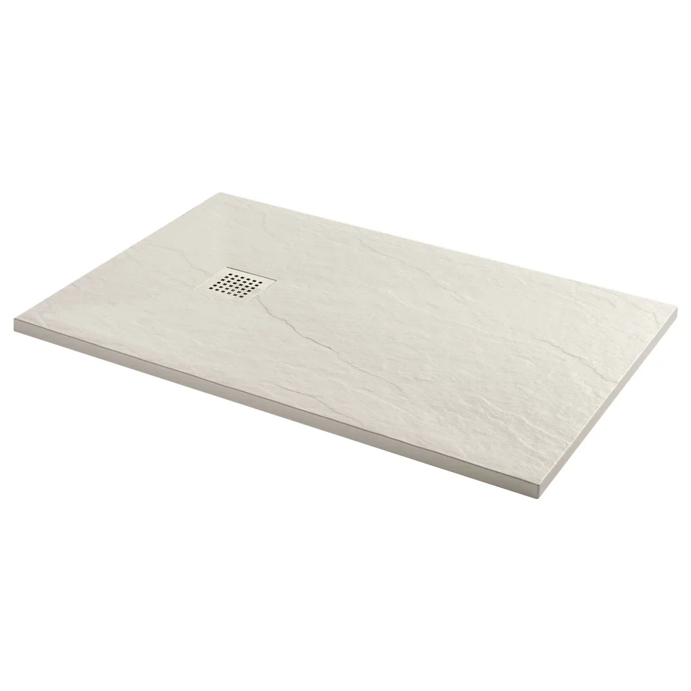 Gio Slate 1700 x 800mm Cuttable Shower Tray Sandstorm