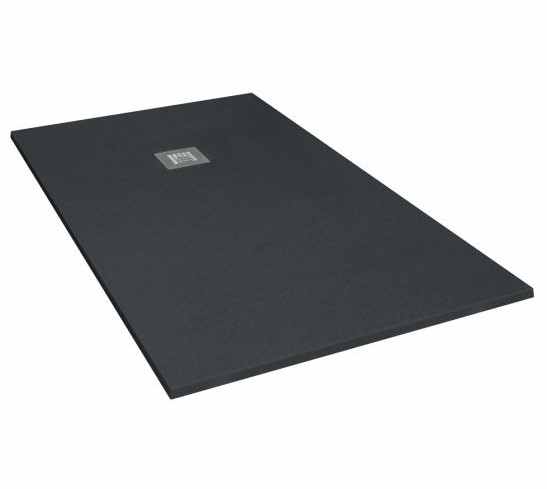 Giorgio2 Cut-To-Size Graphite Slate Effect Shower Tray - 1500 x 900mm