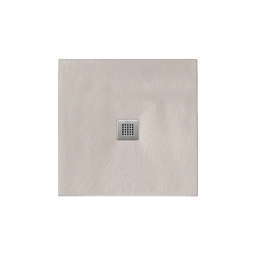 Giorgio2 Cut-To-Size Soft Taupe Slate Effect Square Shower Tray - 900 x 900mm