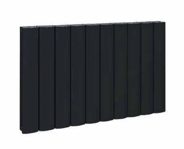 Eastbrook Guardia 600 x 1040 Matt Black Horizontal Designer Radiator