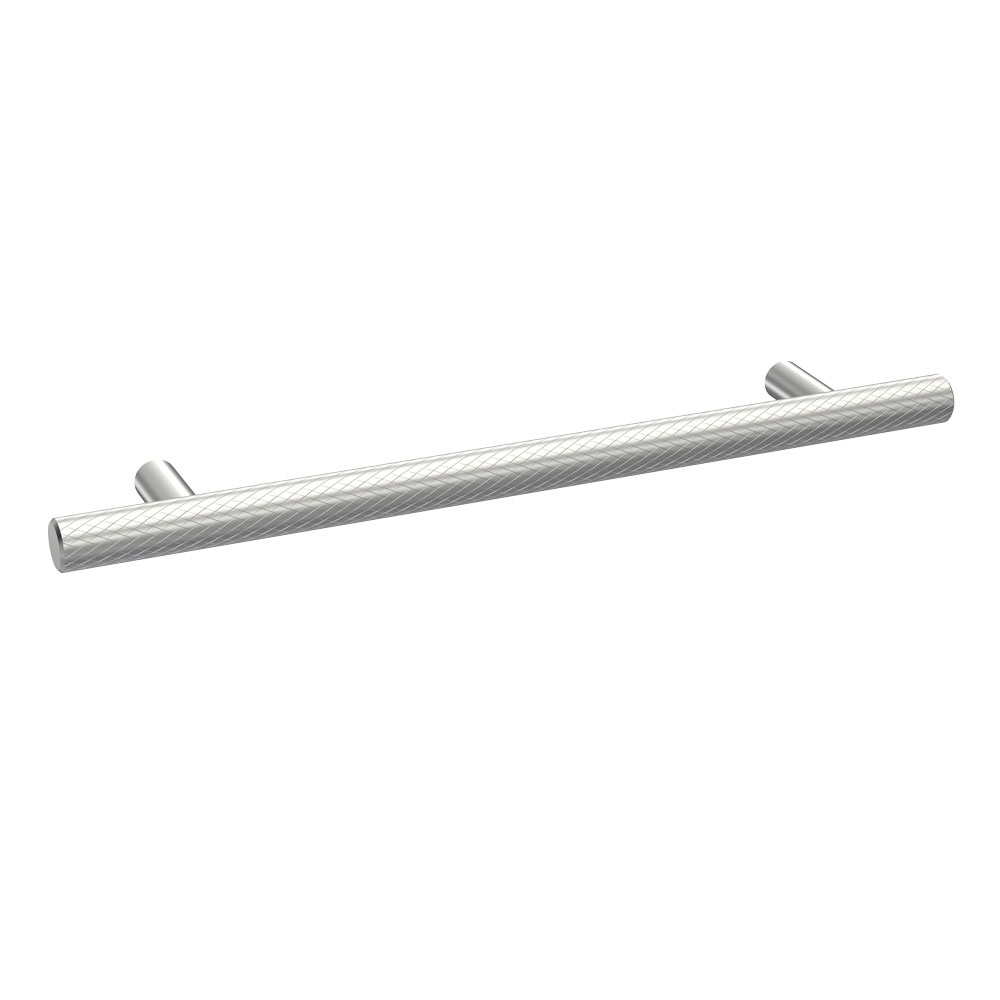 Nuie Knurled Satin Chrome 220mm Handle
