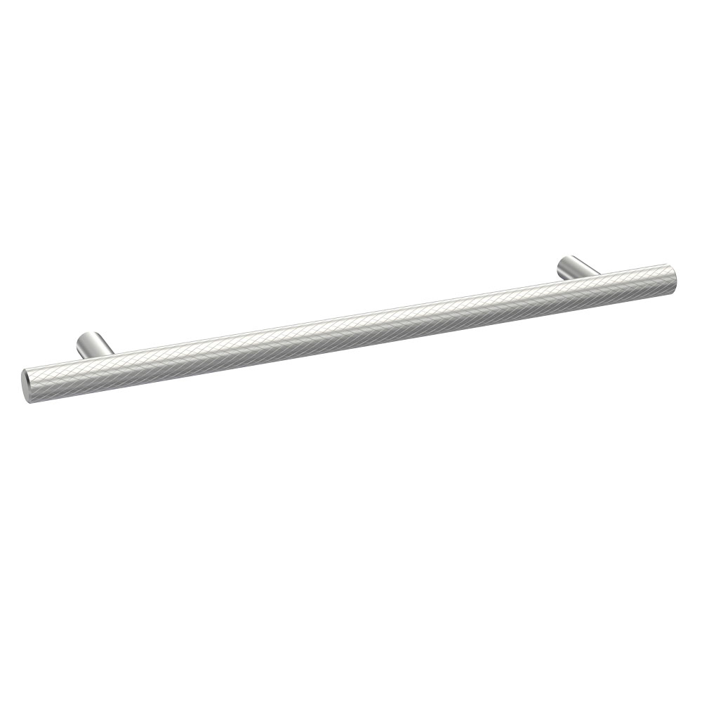 Nuie Knurled Satin Chrome 252mm Handle