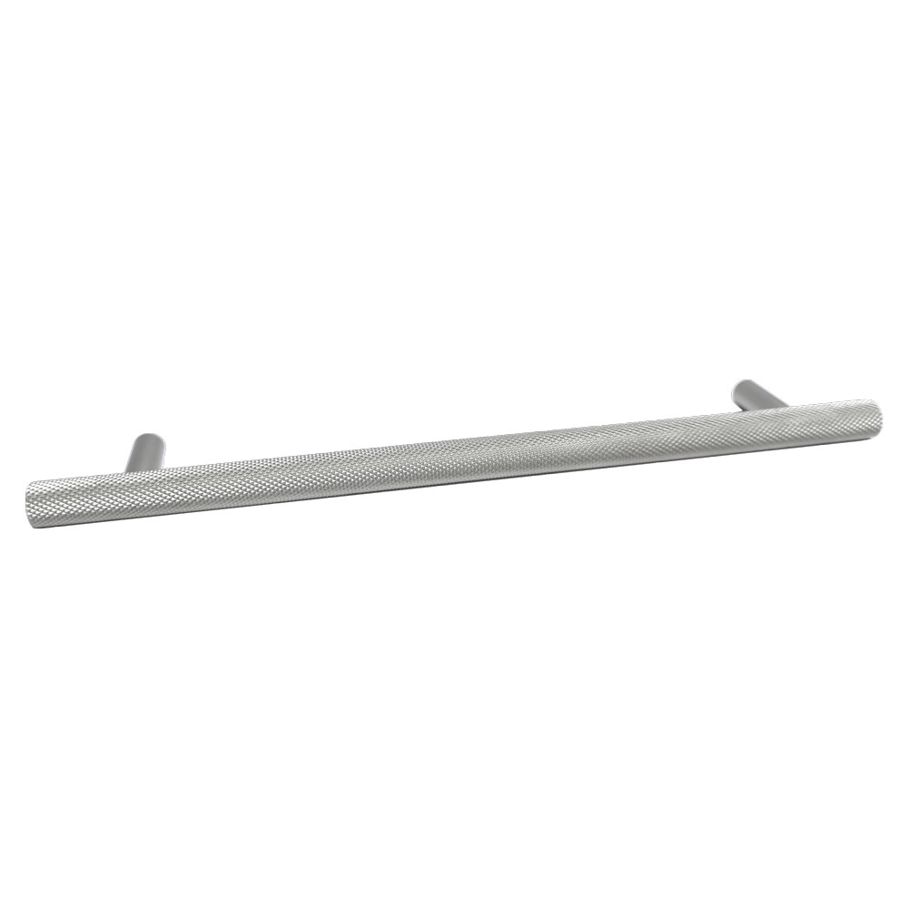 Nuie Knurled Satin Chrome 252mm Handle 192mm Centres