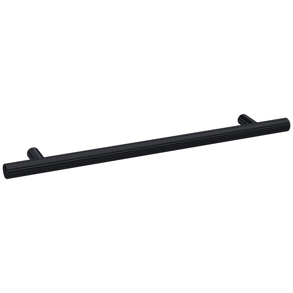 Nuie Knurled Matt Black 252mm Handle