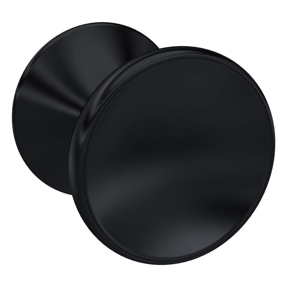 Nuie Matt Black Indented Knob