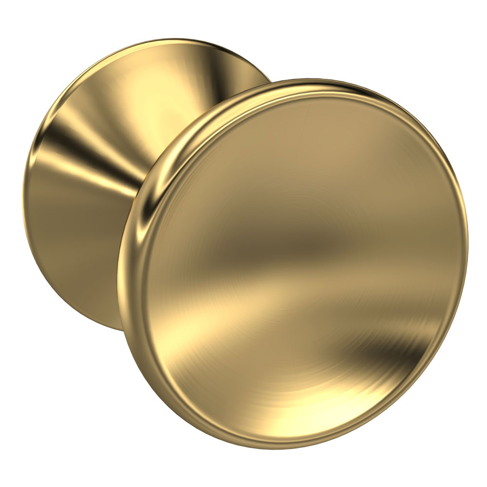 Nuie Brushed Brass Indented Knob