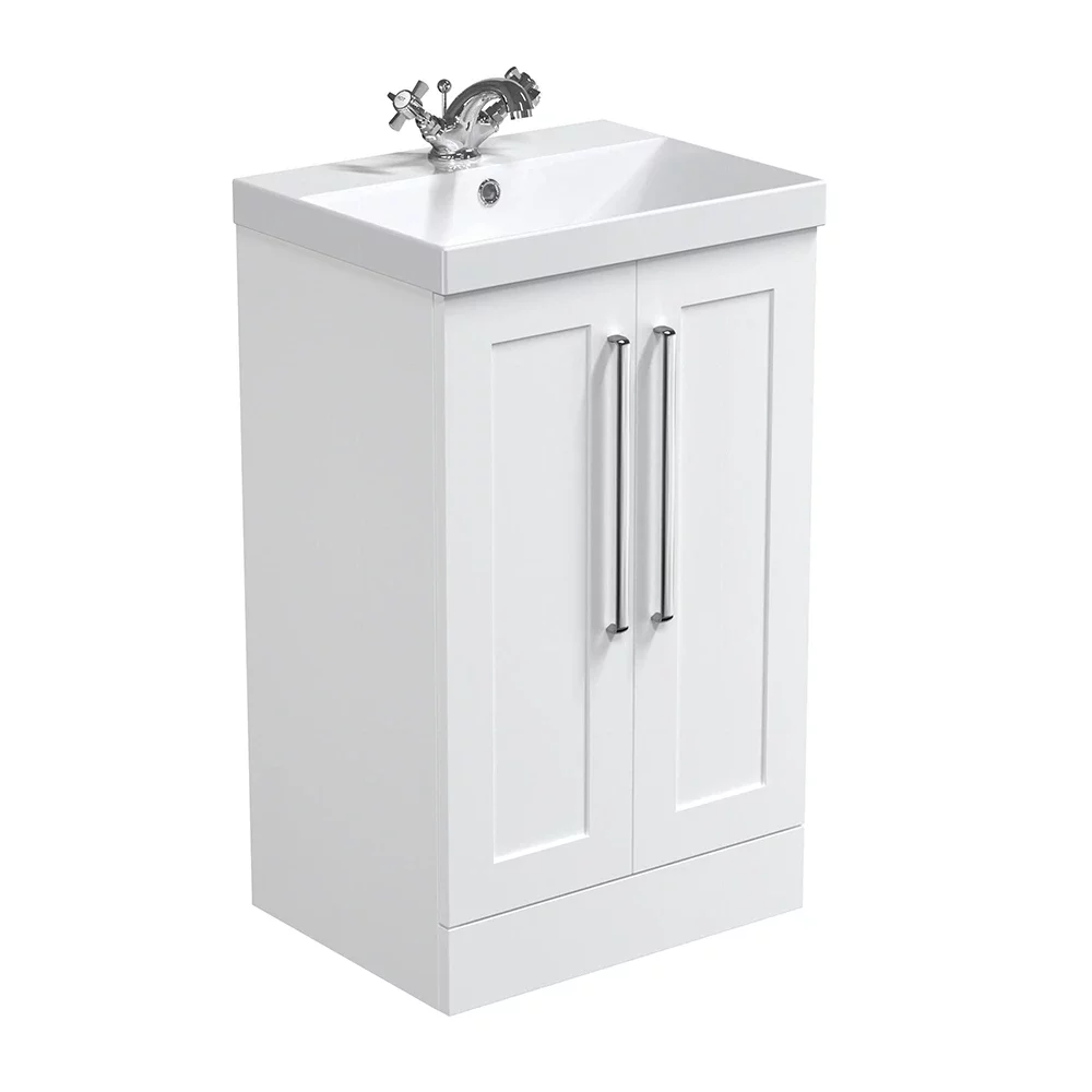 Halite 510mm Waterproof Shaker 2 Door Vanity Unit and Basin