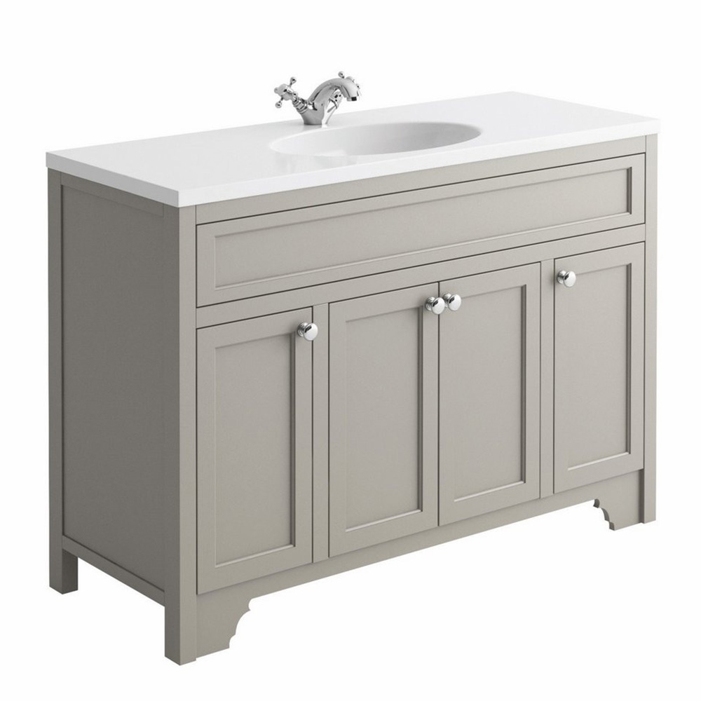 Harrogate Dutchy Single 1200 Dovetail Grey Vanity Unit