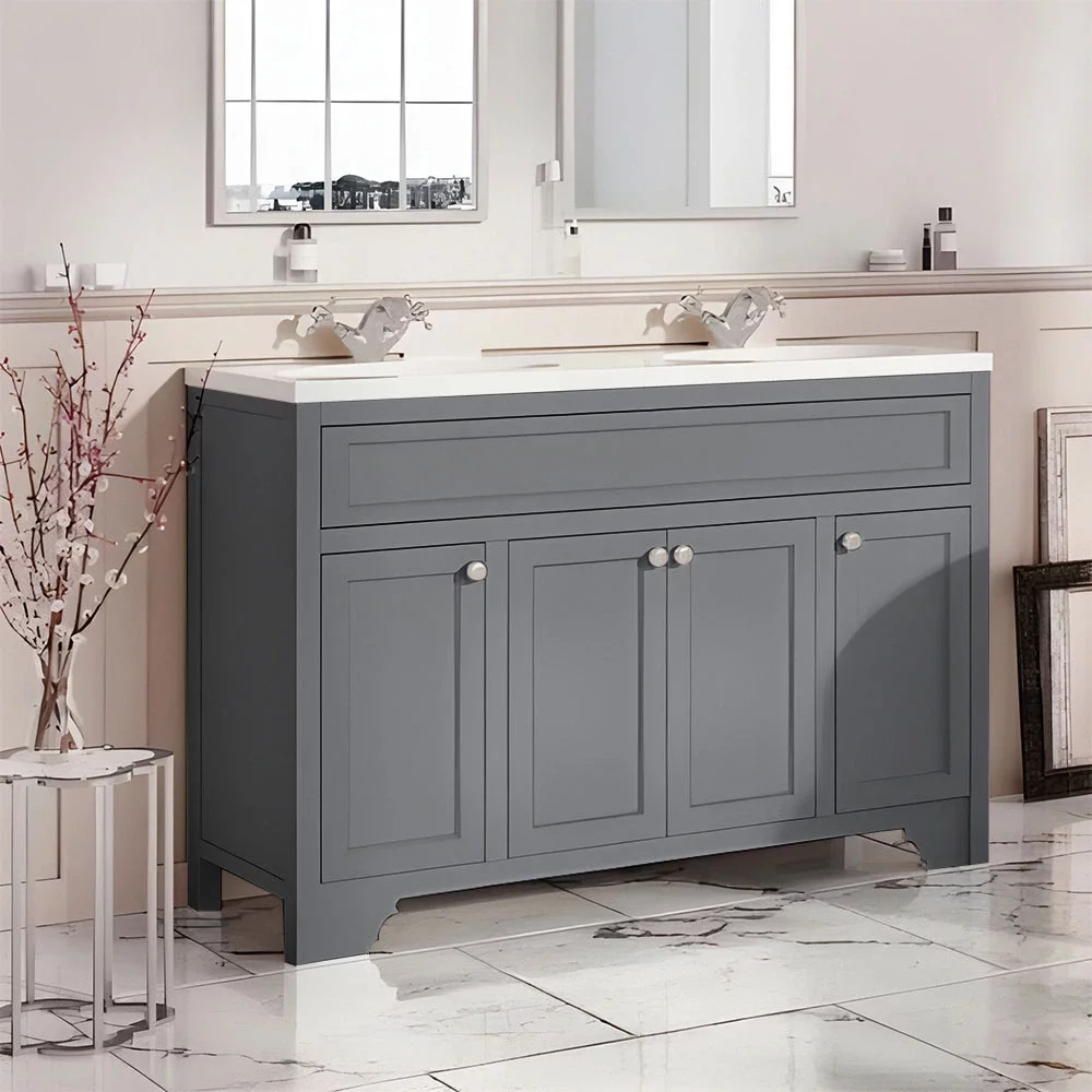 Harrogate Dutchy 1200 Traditional Spa Grey Vanity Unit