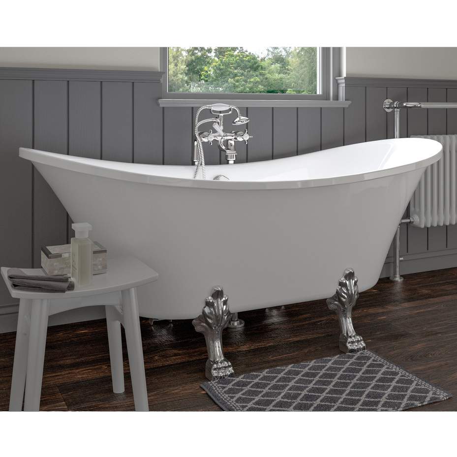 Harrogate 1760 x 710 x 775mm Freestanding Bath with Bath Feet - RDBS102817