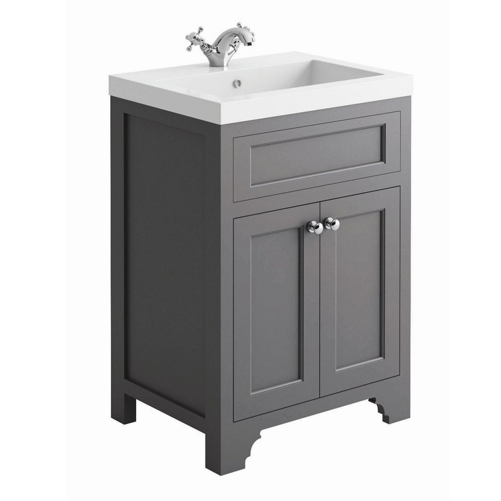 Harrogate Ripley 600 Spa Grey Vanity Unit