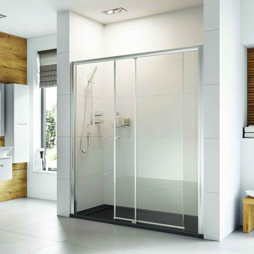 Haven 6 1000mm Level Access Sliding Shower Door, Left Hand