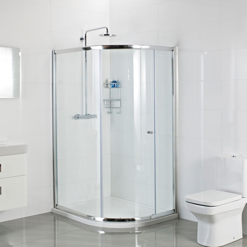Haven Plus - 1200 x 800mm - One Door Offset Quadrant Shower Enclosure