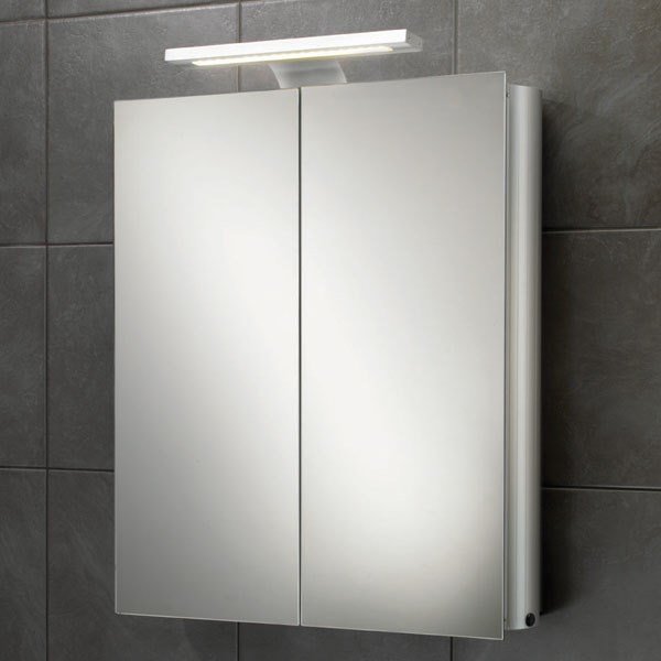 HIB Atomic LED Cabinet with Charging/ Shaving Socket