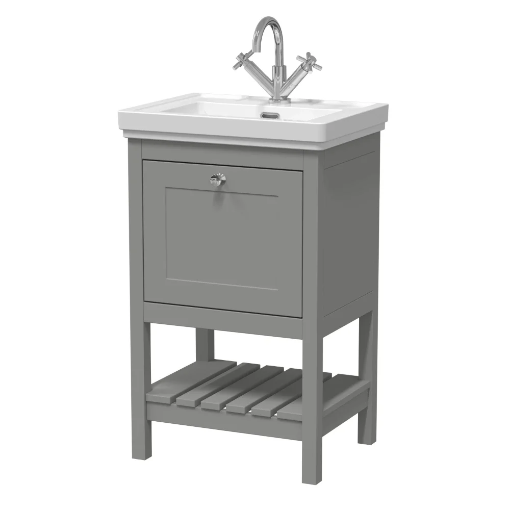 Hudson Reed Bexley Cool Grey 530mm Vanity Unit & Basin