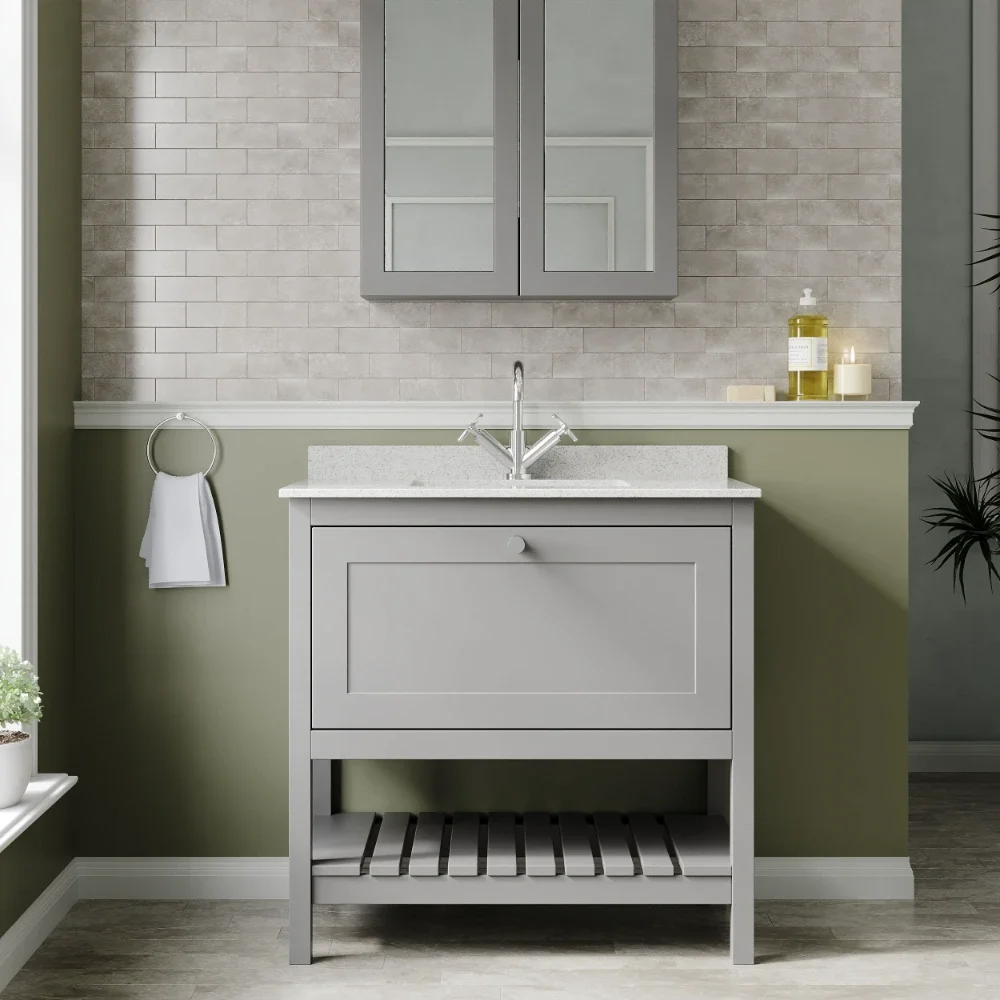Hudson Reed Bexley Cool Grey 800mm Bathroom Vanity Unit