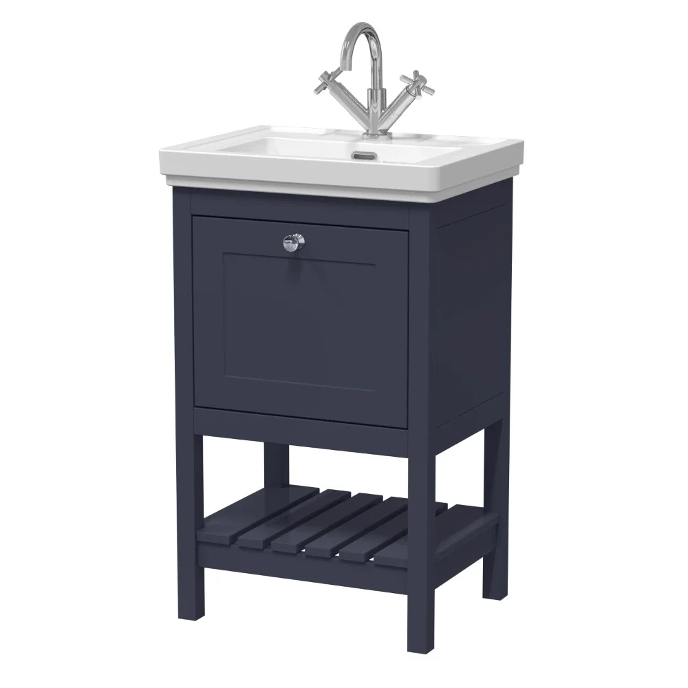 Hudson Reed Bexley Indigo Blue 530mm Vanity Unit & Basin