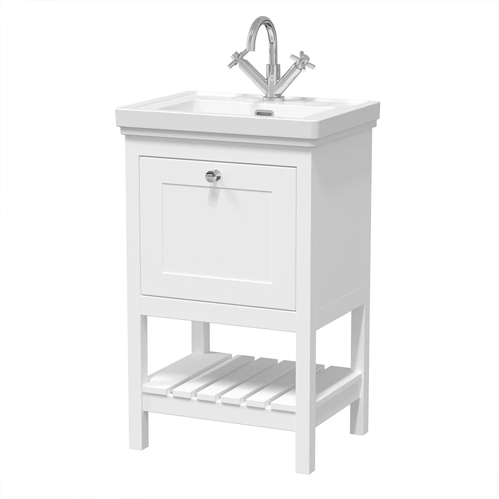 Hudson Reed Bexley Pure White 530mm Vanity Unit & Basin