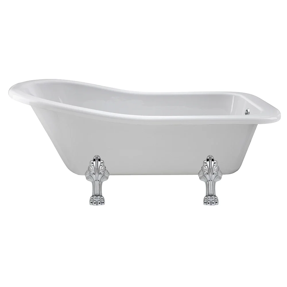 Hudson Reed Brockley 1690 x 740mm Freestanding Bath With Pride Legs