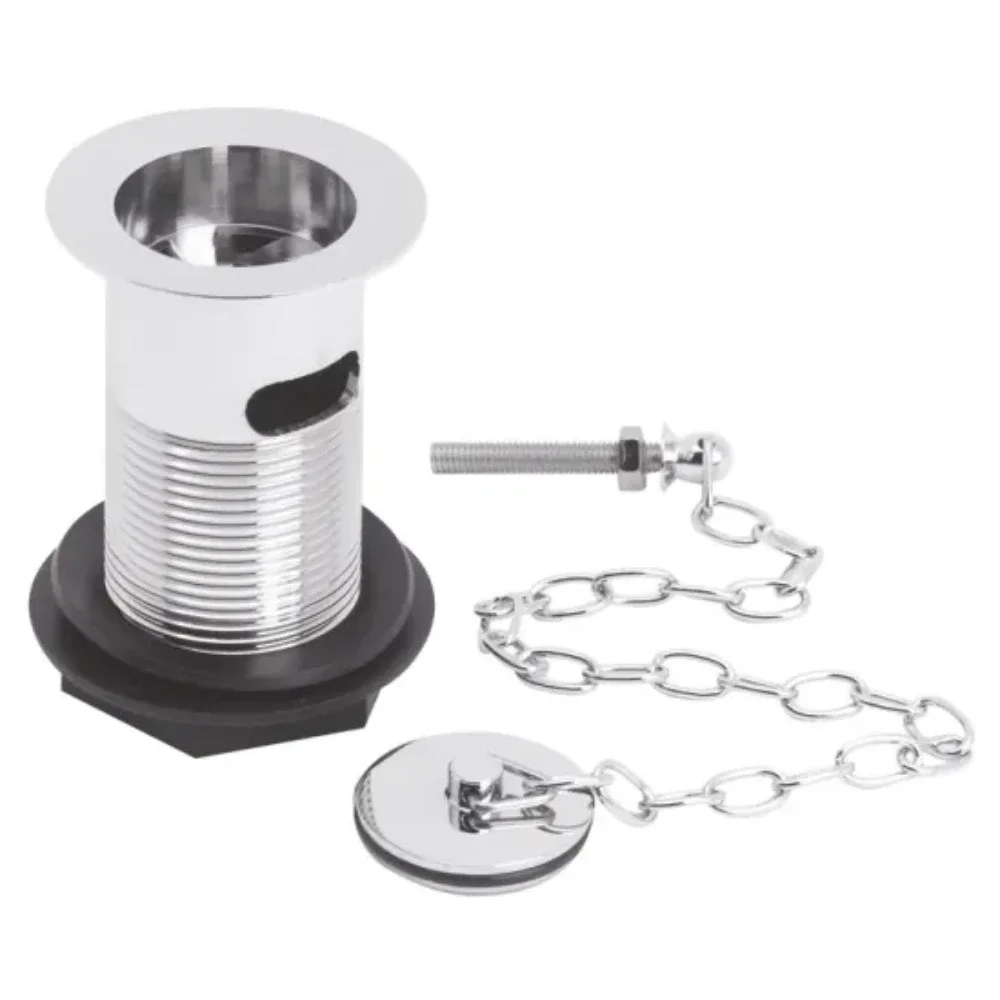 Hudson Reed Chrome Plug and Link Chain Basin Waste