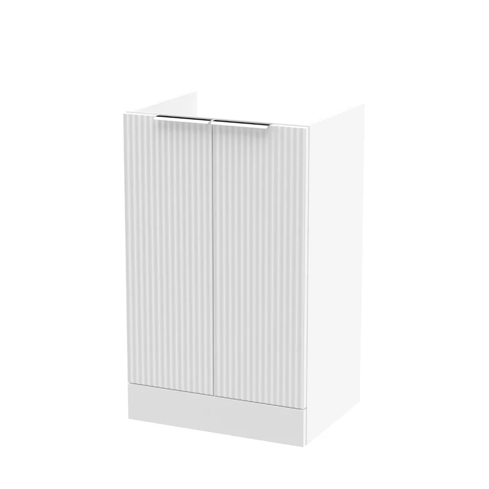 Hudson Reed Fluted 500 Satin White Vanity Unit