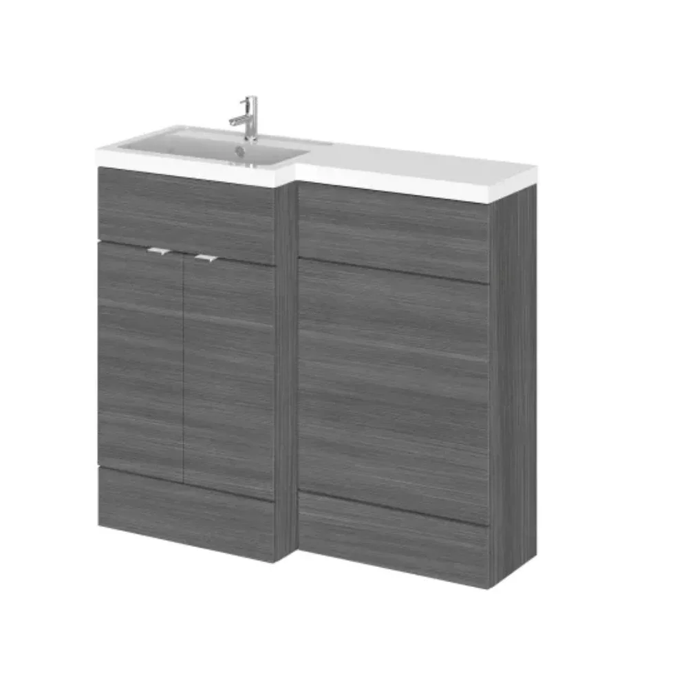 Hudson Reed Fusion Anthracite 1000 LH Combination Unit & Basin