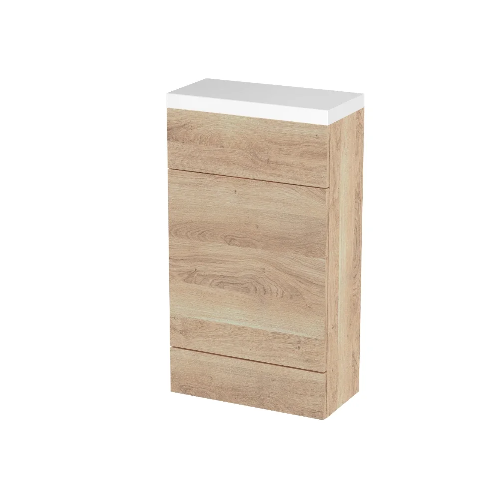 Hudson Reed Fusion Bleached Oak 500mm WC Unit & Top
