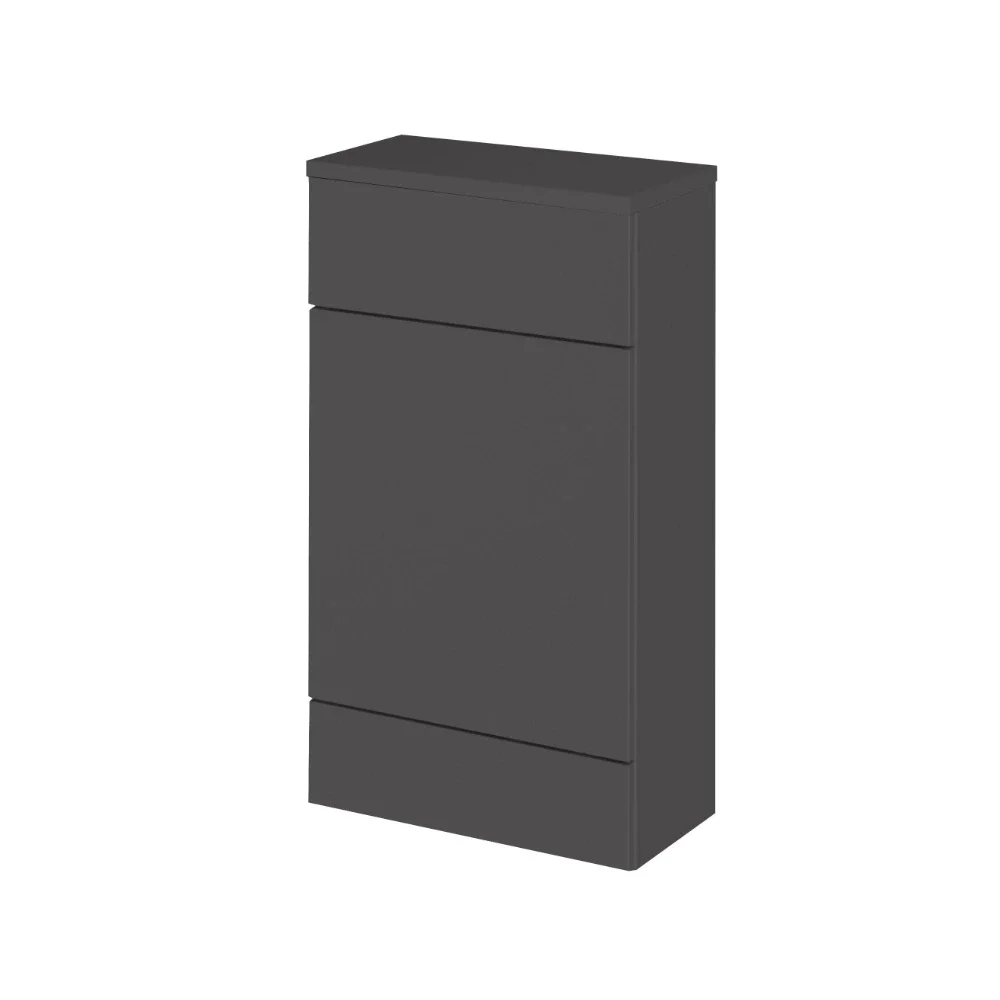 Hudson Reed Fusion Gloss Grey 500mm WC Unit & Matching Top
