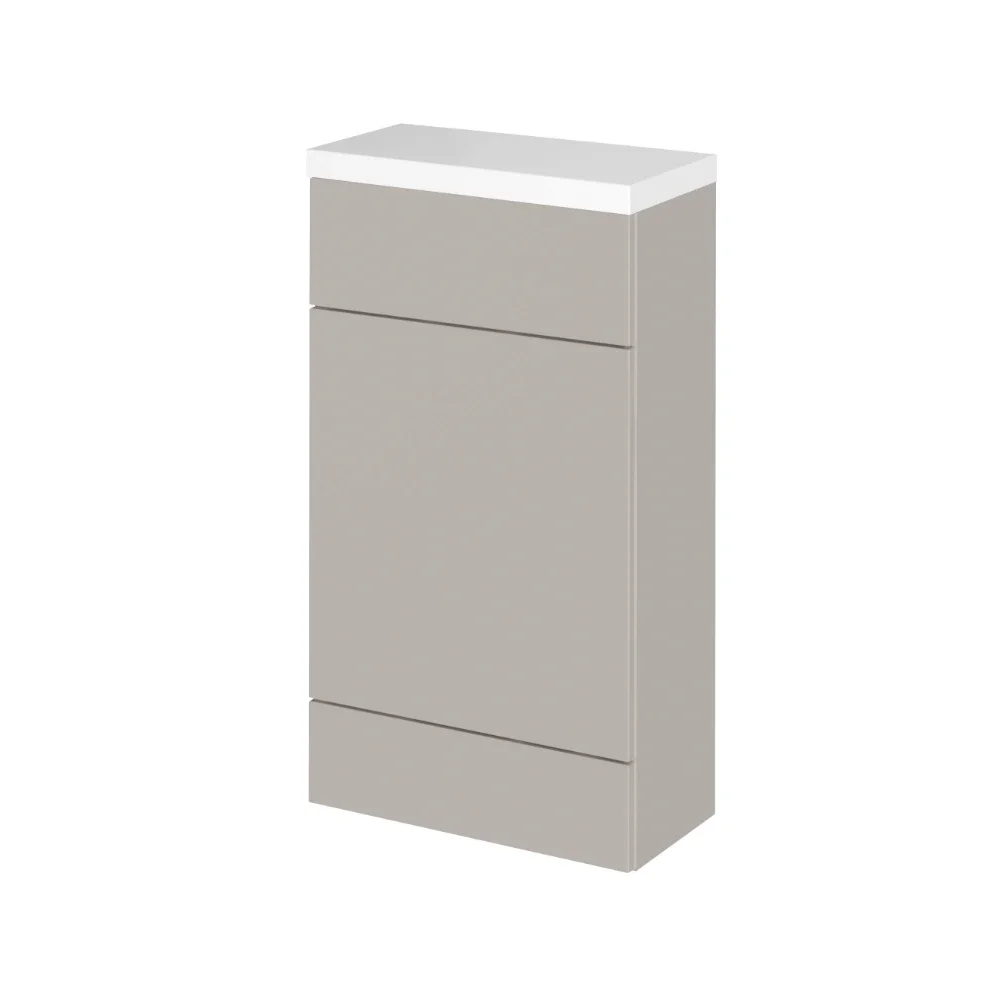 Hudson Reed Fusion Pebble Grey 500mm WC Unit & Top