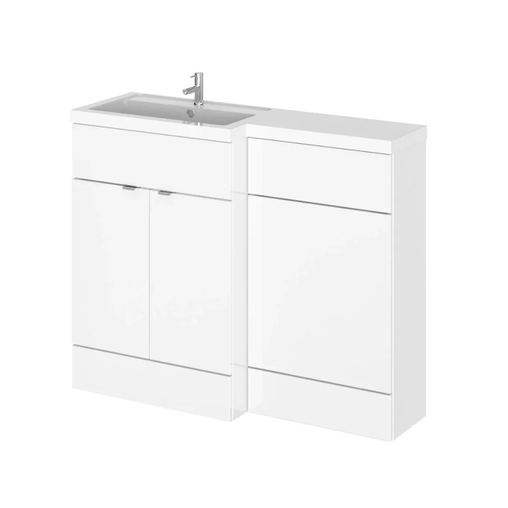 Hudson Reed Fusion White 1100 LH Combination Unit & Basin