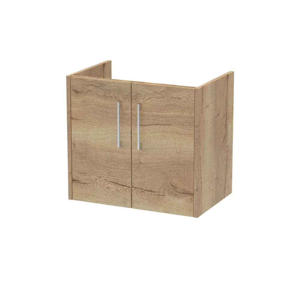 Hudson Reed Juno 600 Oak 2 Door Wall Hung Vanity Unit