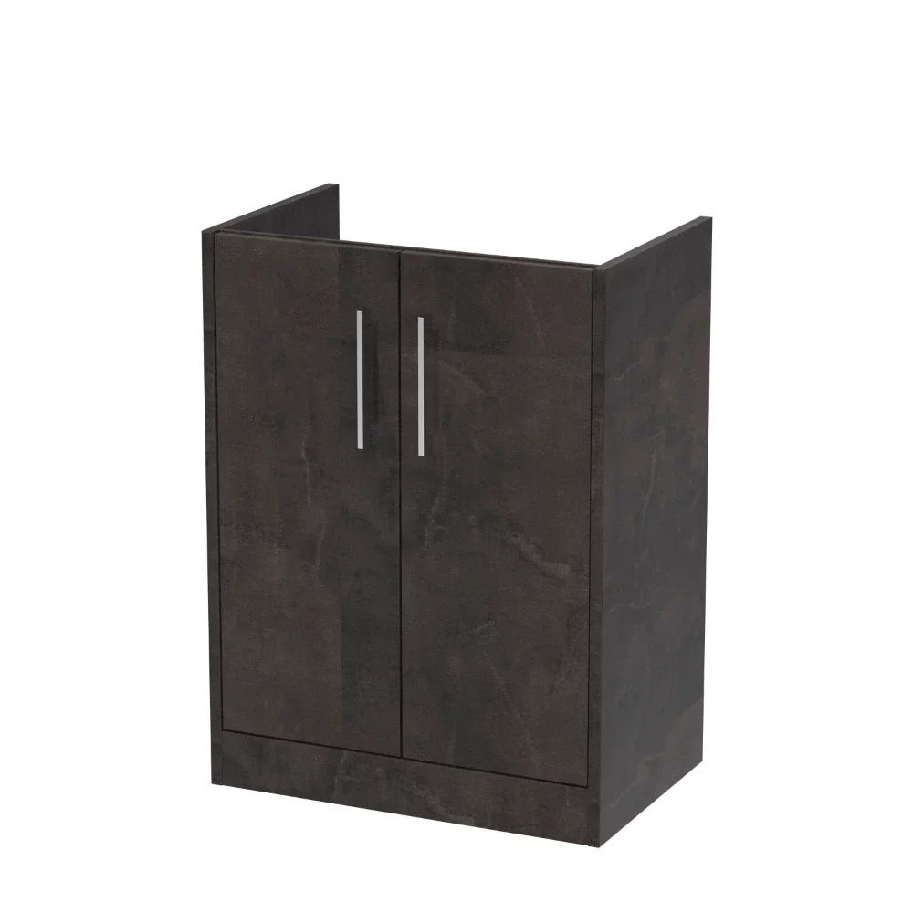 Hudson Reed Juno 600 Slate 2 Door Floor Standing Vanity Unit