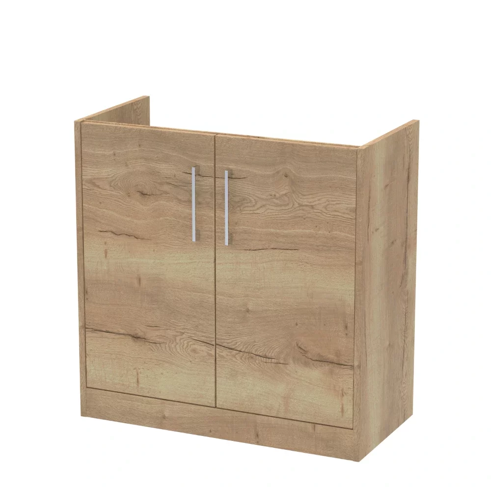 Hudson Reed Juno 800 Oak 2 Door Floor Standing Vanity Unit