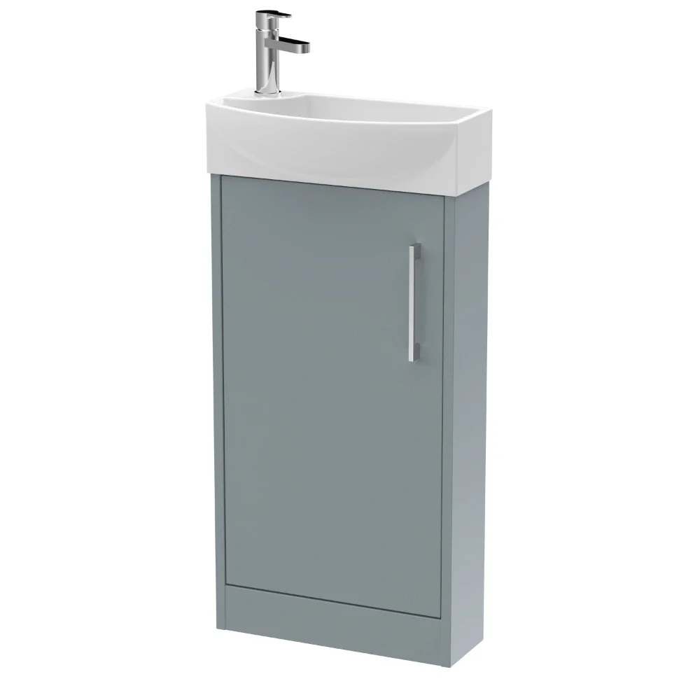 Hudson Reed Juno Coastal Grey Floor Standing Vanity Unit & Basin