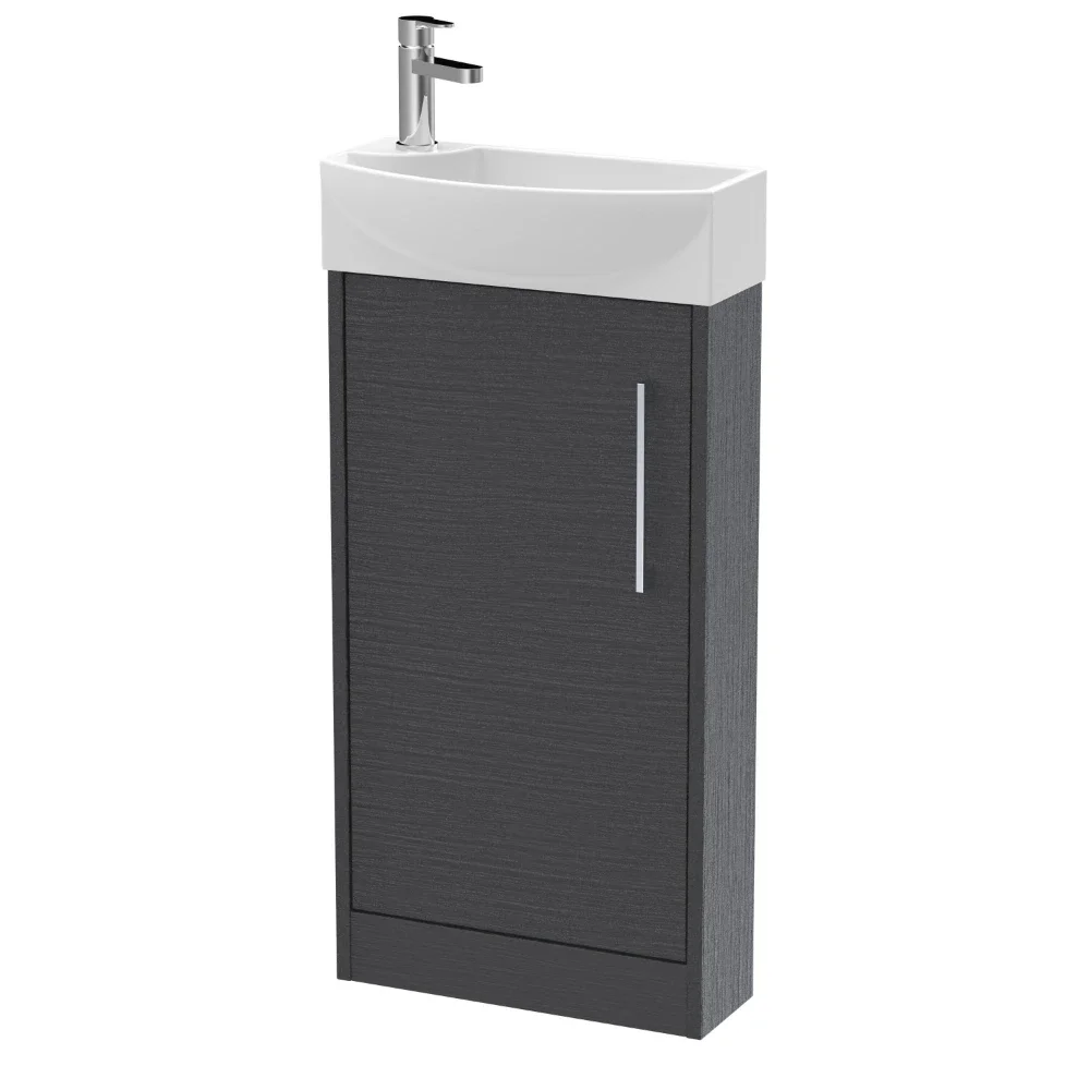 Hudson Reed Juno Graphite Grey Floor Standing Vanity Unit & Basin