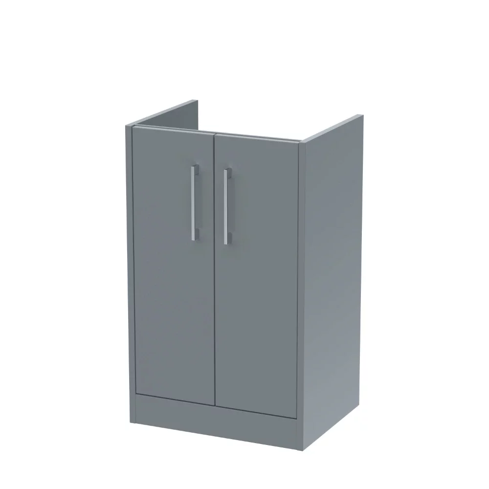 Hudson Reed Juno Grey 2 Door Floor Standing Vanity Unit