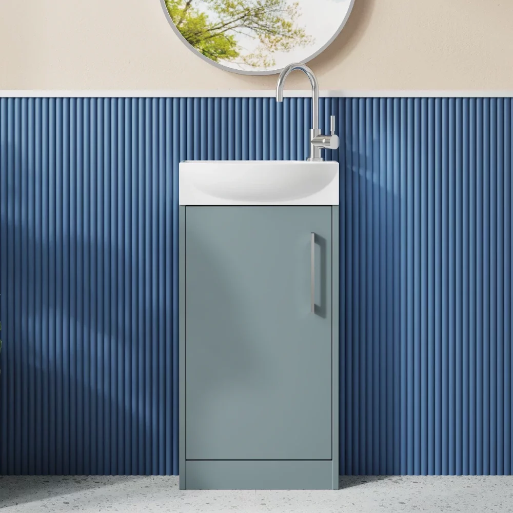 Hudson Reed Juno Grey Compact Vanity Unit