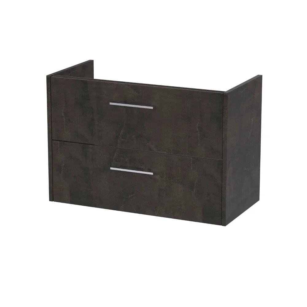 Hudson Reed Juno Slate 800 2 Drawer Wall Hung Vanity Unit