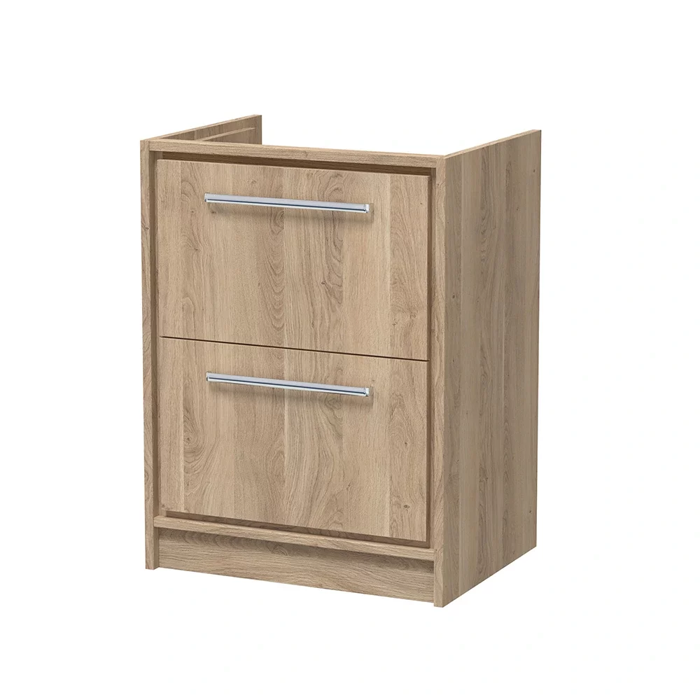 Hudson Reed Lille 600 Bleached Oak Floor Standing Vanity Unit