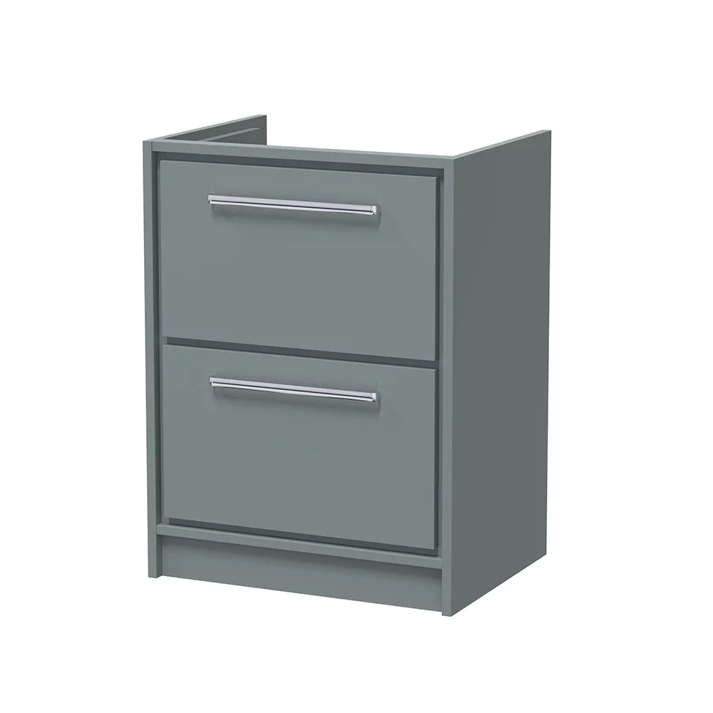 Hudson Reed Lille 600 Coastal Grey Floor Standing Vanity Unit