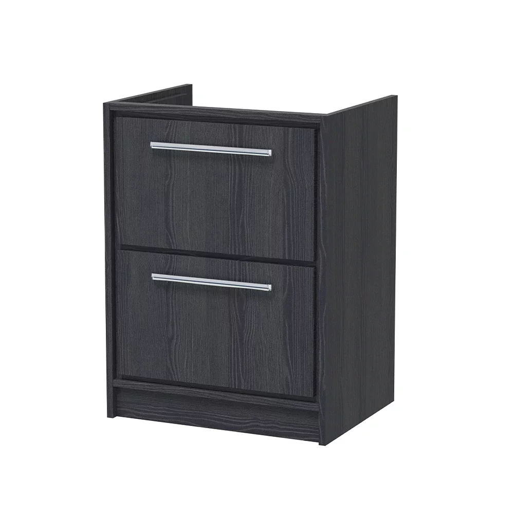 Hudson Reed Lille 600 Graphite Grey Floor Standing Vanity Unit