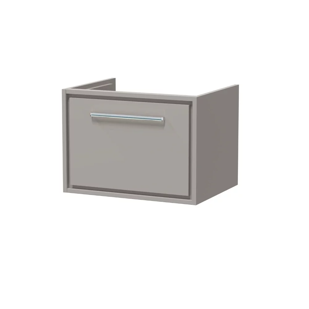 Hudson Reed Lille 600 Pebble Grey Wall Hung Vanity Unit