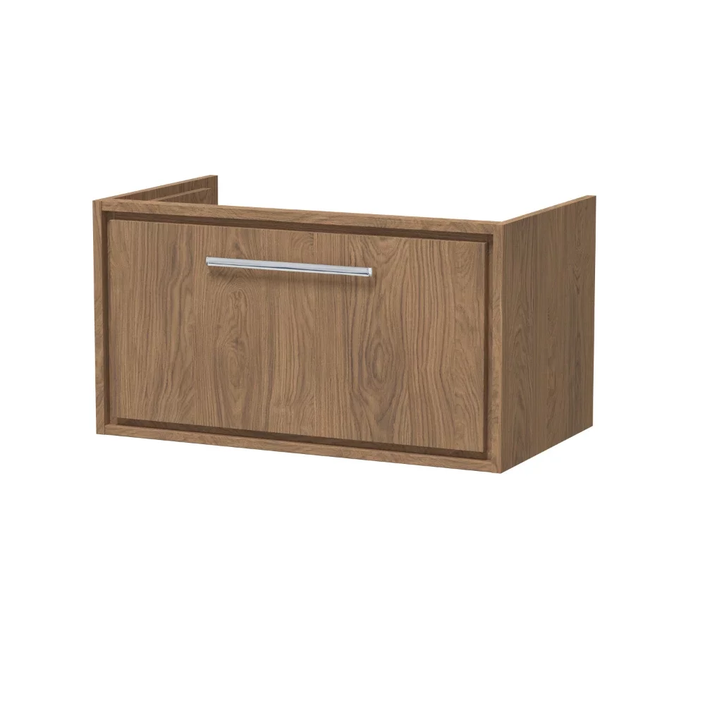 Hudson Reed Lille 800 Antique Oak Wall Hung Vanity Unit
