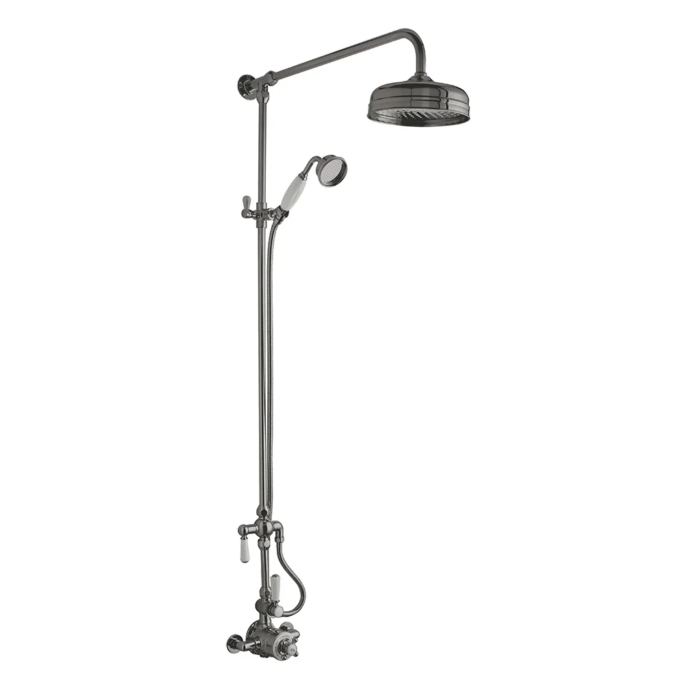 Hudson Reed Topaz Brushed Pewter Shower & Exposed Valve