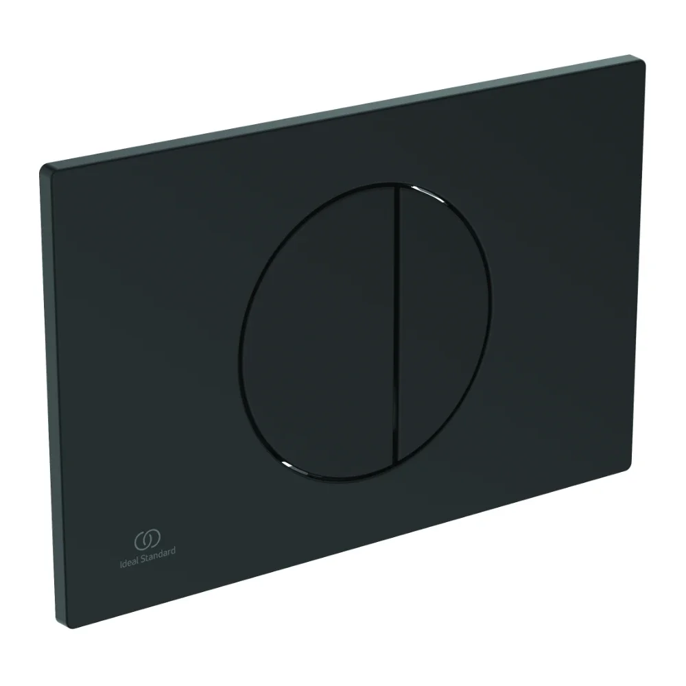 Ideal Standard Oleas M5 Black Round Dual Flush Plate