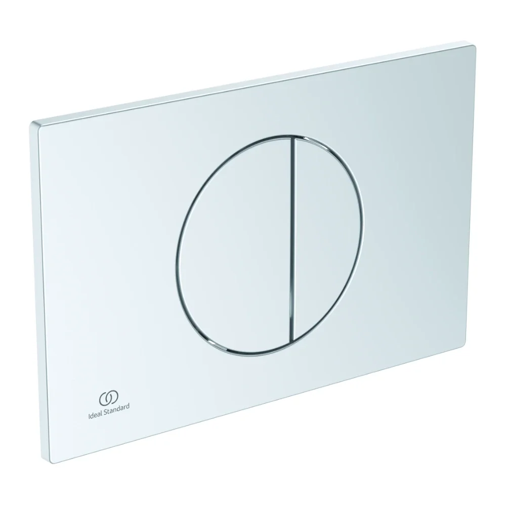 Ideal Standard Oleas M5 Silver Round Dual Flush Plate