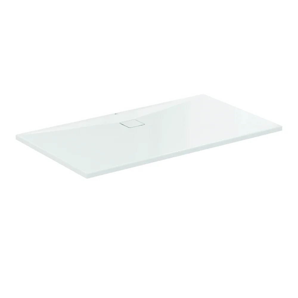 Ideal Standard Ultra Flat Evo 1600 x 900mm Glossy White Rectangle Shower Tray