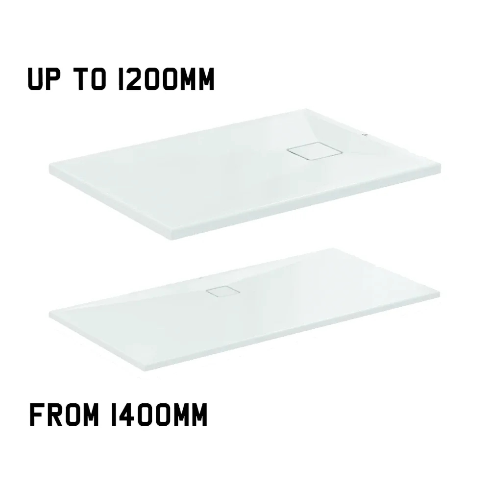 Ideal Standard Ultra Flat Evo Glossy White Rectangle Shower Tray